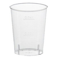 STARPAK Kunststoff-Schnapsglas, 4 cl, glasklar
