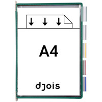 djois by tarifold Drehzapfentafel, DIN A4, rot