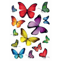 HERMA Sticker DECOR "Schmetterlingsvielfalt"