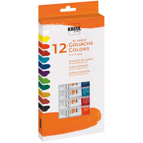 KREUL El Greco Gouache Farben 12er-Set online bestellen | MÜLLER