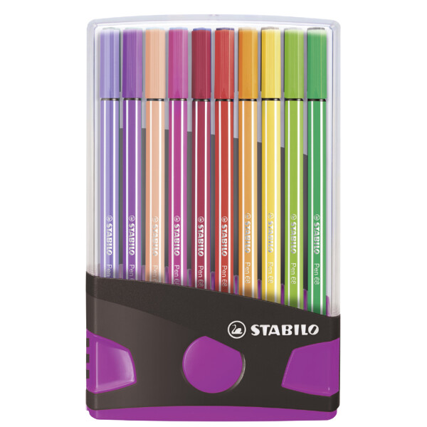 STABILO Fasermaler Pen 68, 20er ColorParade, rot
