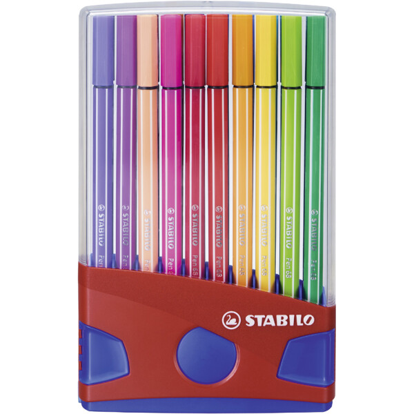 STABILO Fasermaler Pen 68, 20er ColorParade, rot