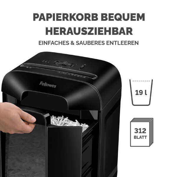 Fellowes Aktenvernichter Powershred LX85, schwarz