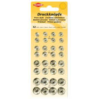 KLEIBER Druckknöpfe, Metall, schwarz, verschiedene...