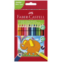 FABER-CASTELL Dreikant-Buntstifte Jumbo, 24er Etui