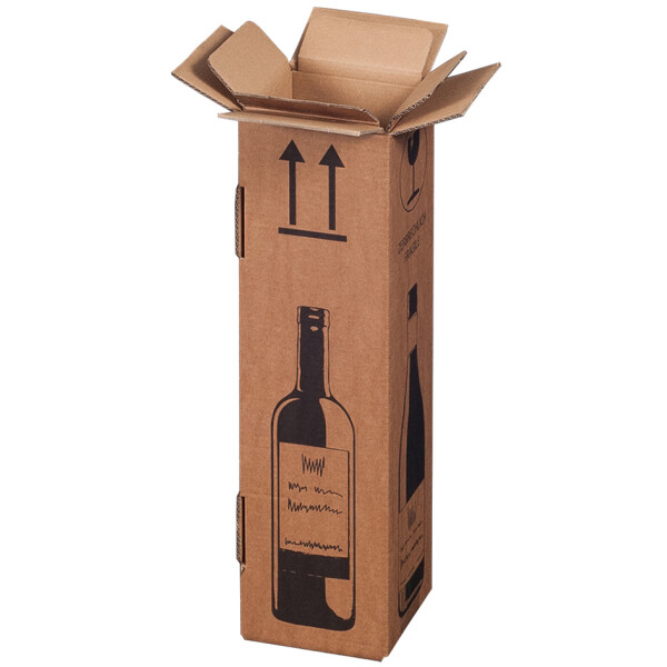 SMARTBOXPRO Flaschen-Versandkarton, für 2 Flaschen