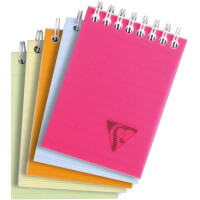 Clairefontaine Spiral-Notizblock LINICOLOR, DIN A7, kariert