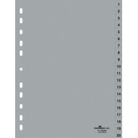 DURABLE Kunststoff-Register, Zahlen, A4, 31-teilig, 1 - 31