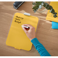 LEITZ Glas-Notizboard Cosy für den Schreibtisch, blau