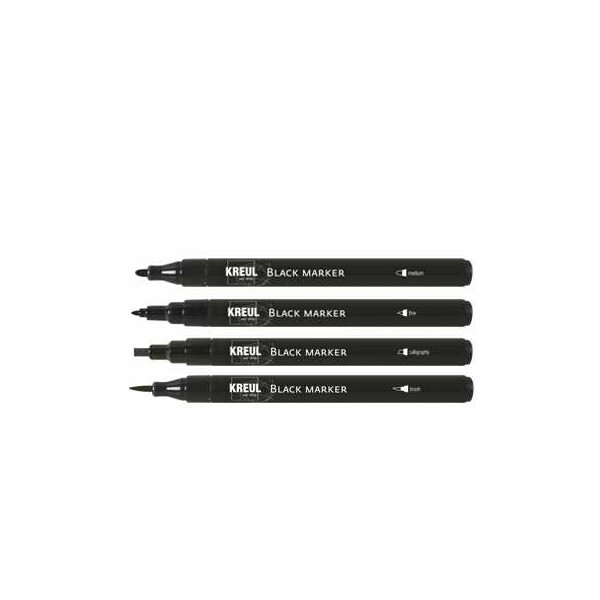 KREUL Black Marker, fine, schwarz