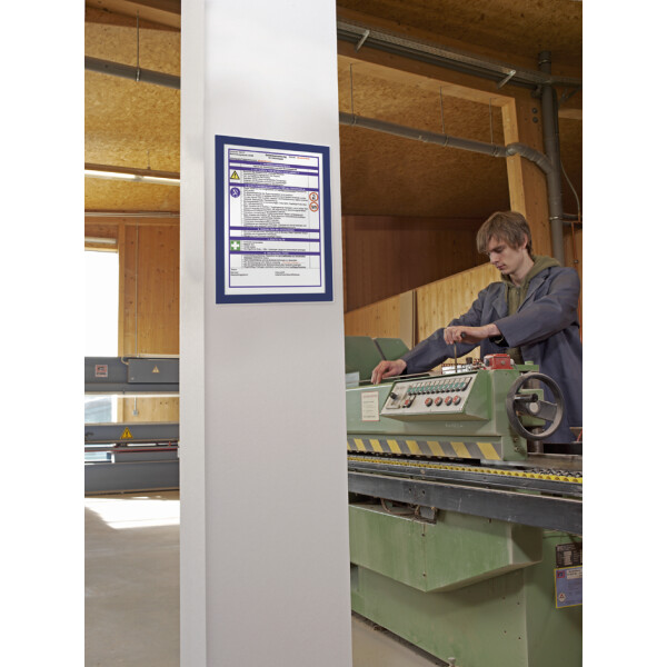 DURABLE Magnetrahmen DURAFRAME, DIN A4, dunkelblau