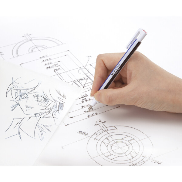 Tombow Radierstift "MONO zero", eckige Spitze, weiß