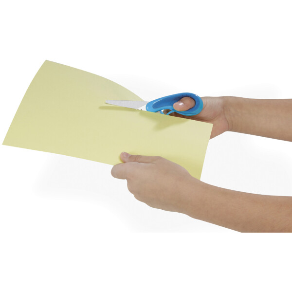 WESTCOTT Bastelschere Softgrip ergo junior, grün gelb