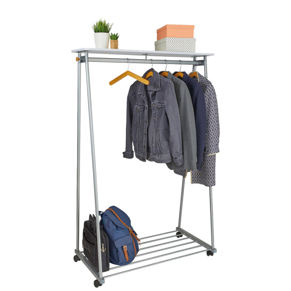 ALBA Garderobenständer "OSLO", (H)1.780 mm, silbergrau