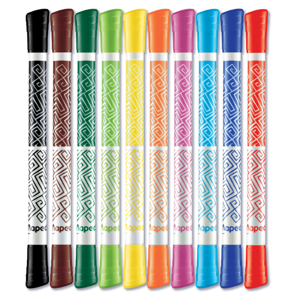 Maped Doppel-Fasermaler COLORPEPS DUOtip, 10er Kartonetui