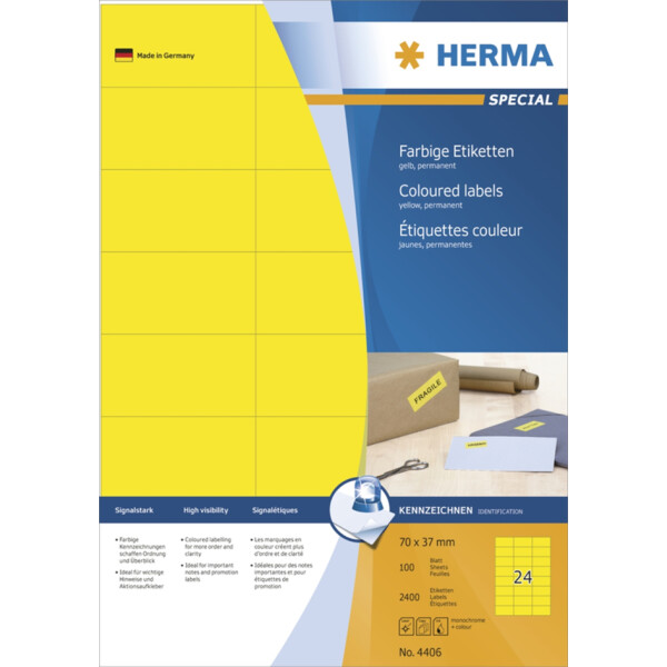 HERMA Universal-Etiketten SPECIAL, 105 x 42,3 mm, gr&uuml;n