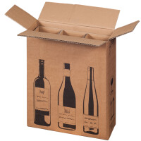 SMARTBOXPRO Flaschen-Versandkarton, für 3 Flaschen