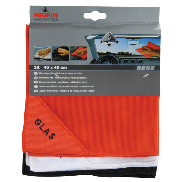NIGRIN Performance Microfaser-Set (Lack, Glas Cockpit)