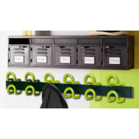 UNiLUX Garderobenhaken Wandgarderobe FIL, 6 Haken, blau