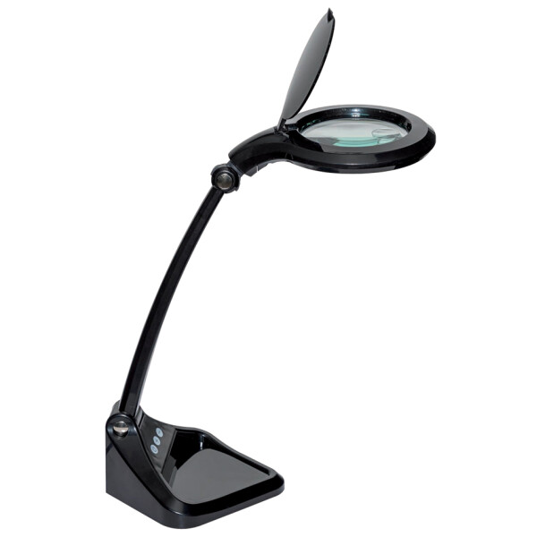 MAUL LED-Lupenleuchte MAULiris, dimmbar, schwarz