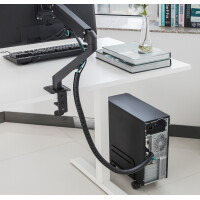 DIGITUS Flexibler Kabelspiralschlauch mit Einzugshilfe, 5 m