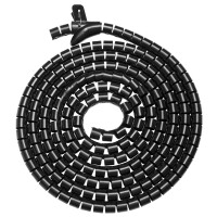DIGITUS Flexibler Kabelspiralschlauch mit Einzugshilfe, 5 m
