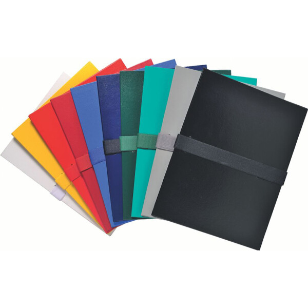 EXACOMPTA Dokumentenmappe mit Klettverschluss, blau