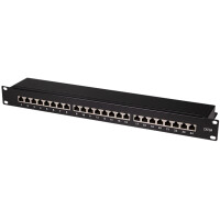 LogiLink 19" Patch Panel Kat.6A, 24 Port, lichtgrau,...