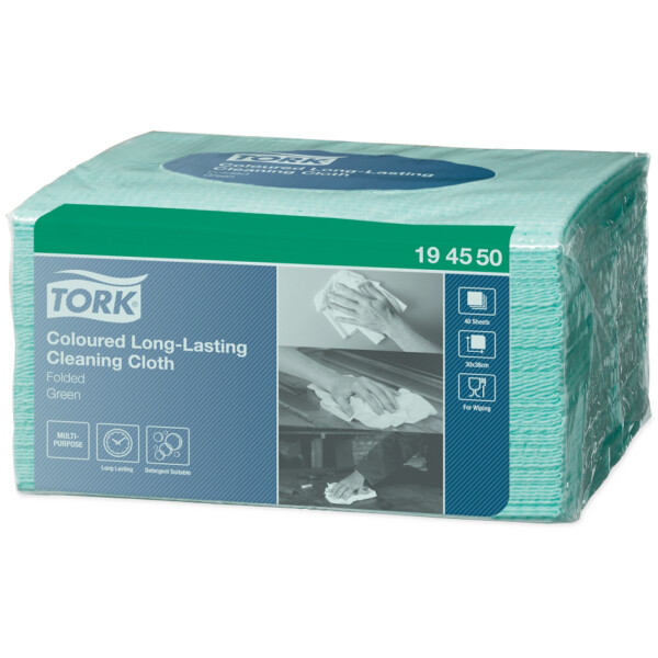 TORK Allzweck-Reinigungst&uuml;cher, 385 x 300 mm, gr&uuml;n