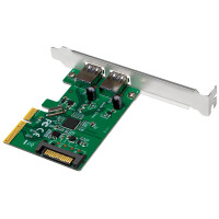 LogiLink USB 3.2 PCI-Express Karte, 2 Port, 10 GBit Sek.