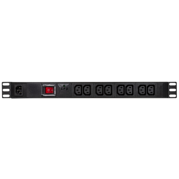 LogiLink 19" Kaltger&auml;te-Steckdosenleiste, 8-fach, schwarz