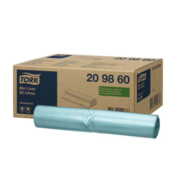 TORK Abfallsack, grün, 60 Liter