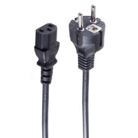 shiverpeaks BASIC-S Schutzkontakt Stromkabel, gerade, 1,8 m