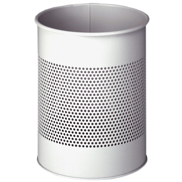 DURABLE Papierkorb METALL, rund, 15 Liter, metallic silber