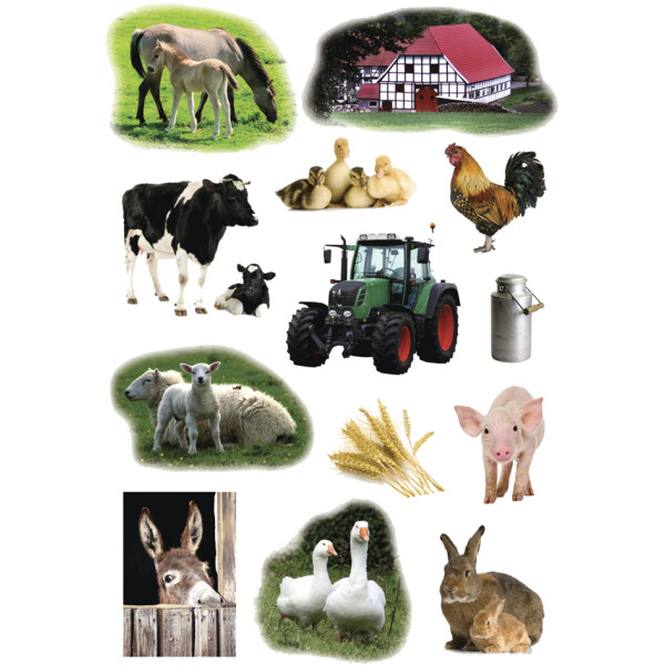 HERMA Sticker DECOR "Bauernhoftiere"