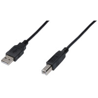 DIGITUS USB 2.0 Kabel, USB-A Stecker - USB-B Stecker, 5,0 m
