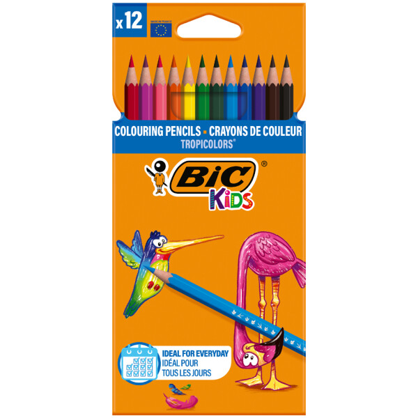 BIC KIDS Buntstifte Tropicolors, 12er Kartonetui
