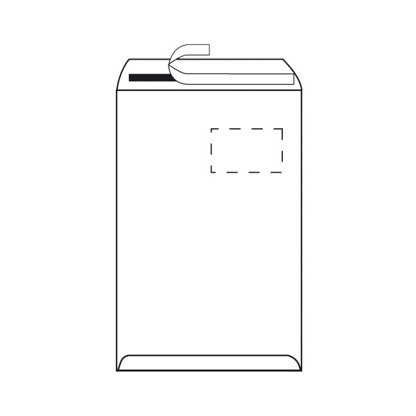 herlitz Versandtasche, DIN C4, mit Fenster, wei&szlig;