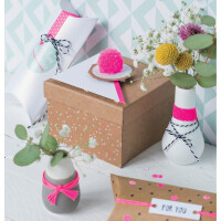 HEYDA Deko-Klebeband "Neon Regenbogen", glitter