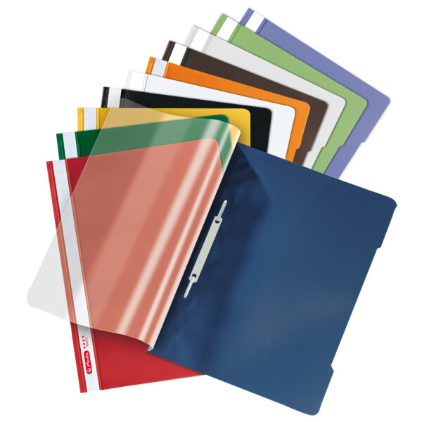 herlitz Schnellhefter "Quality", DIN A4, PP-Folie, blau