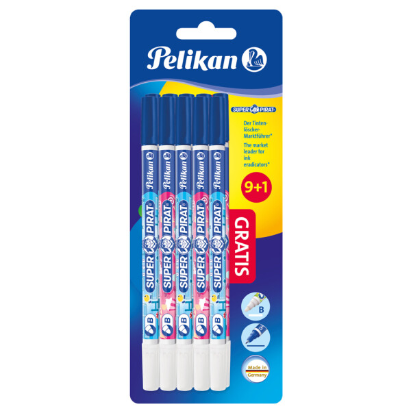 Pelikan Tintenlöscher Super Pirat 850B, 10er Blisterkarte