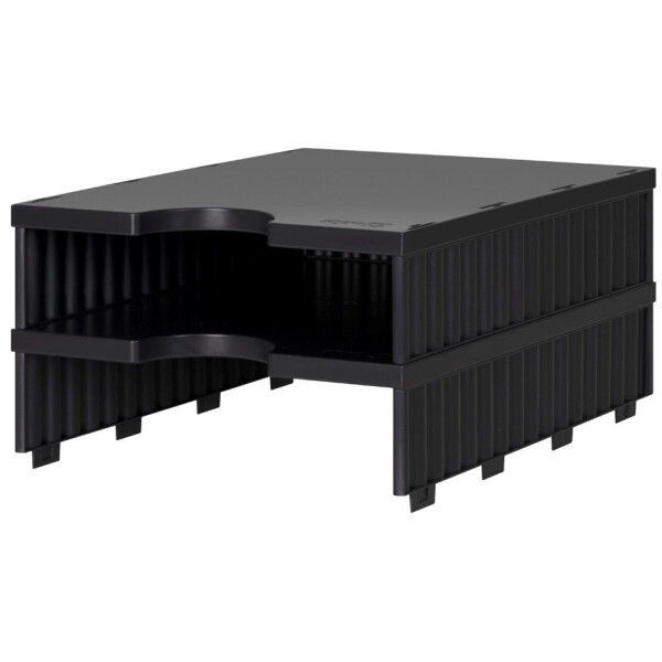 styro Aufbaueinheit styrodoc uno, 2 Fächer, schwarz schwarz