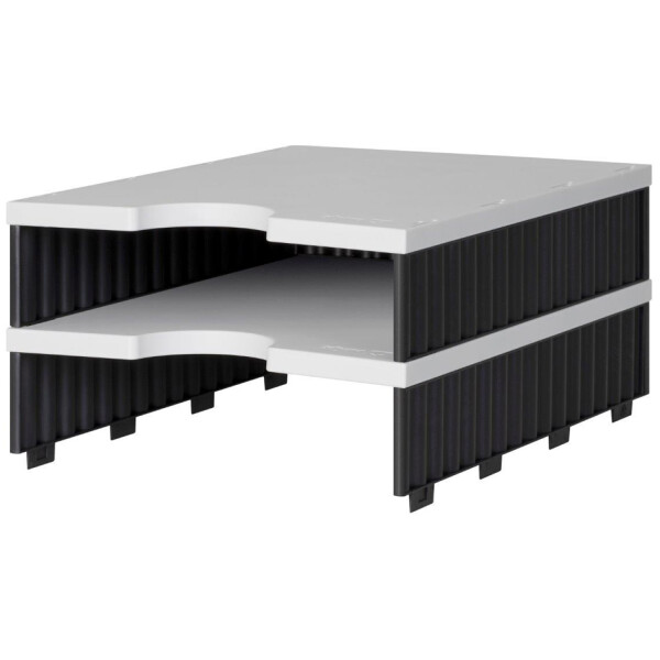 styro Aufbaueinheit styrodoc uno, 2 Fächer, schwarz schwarz