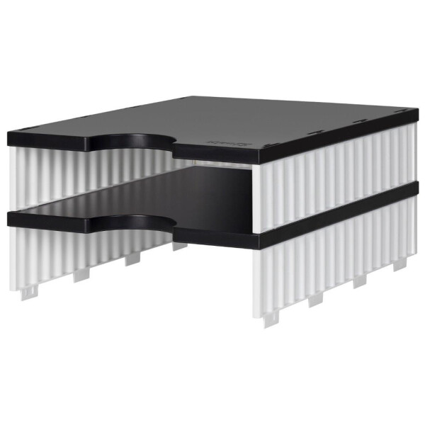 styro Aufbaueinheit styrodoc uno, 2 Fächer, schwarz schwarz