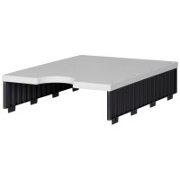 styro Aufbaueinheit styrodoc uno, 2 Fächer, schwarz schwarz