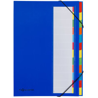 PAGNA Ordnungsmappe DESKORGANIZER Color, 7 Fächer, blau