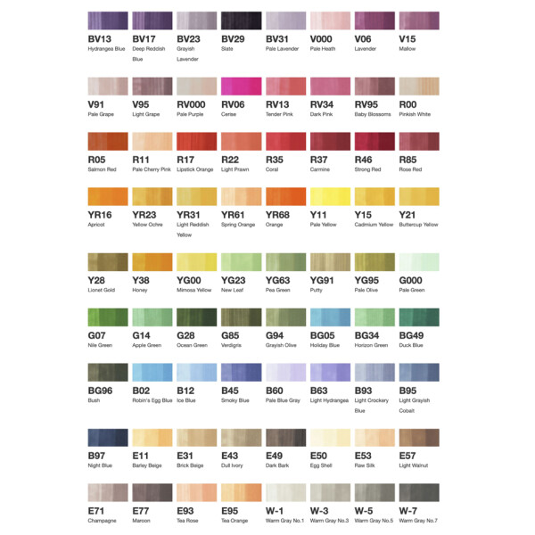 COPIC Marker ciao, 72er Set B