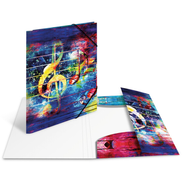HERMA Eckspannermappe "Artline", PP, DIN A3, Music