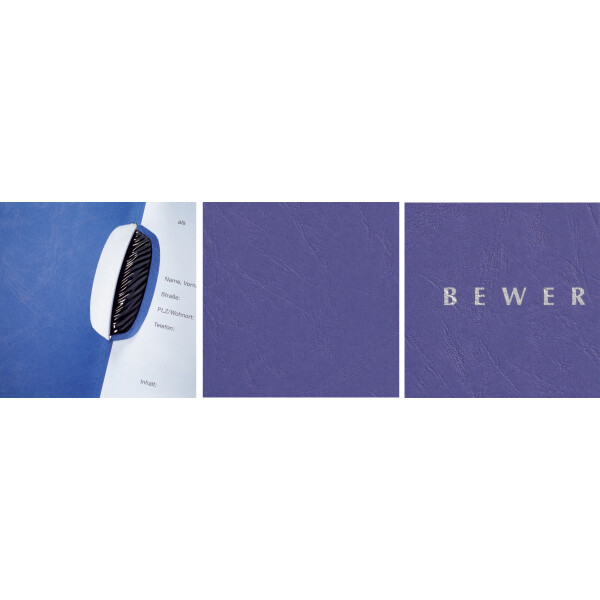 PAGNA Bewerbungsmappe "Swing", DIN A4, aus Karton, blau