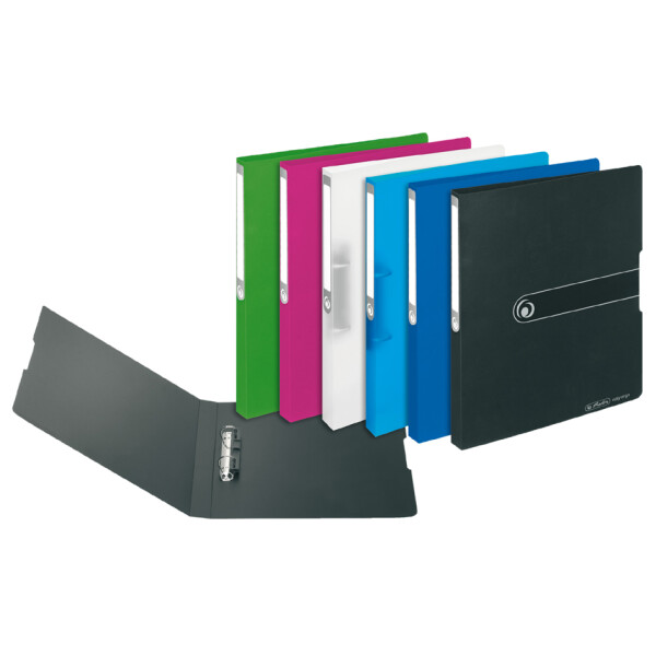 herlitz Ringbuch easy orga to go, A4, 2-Ring, schwarz opak
